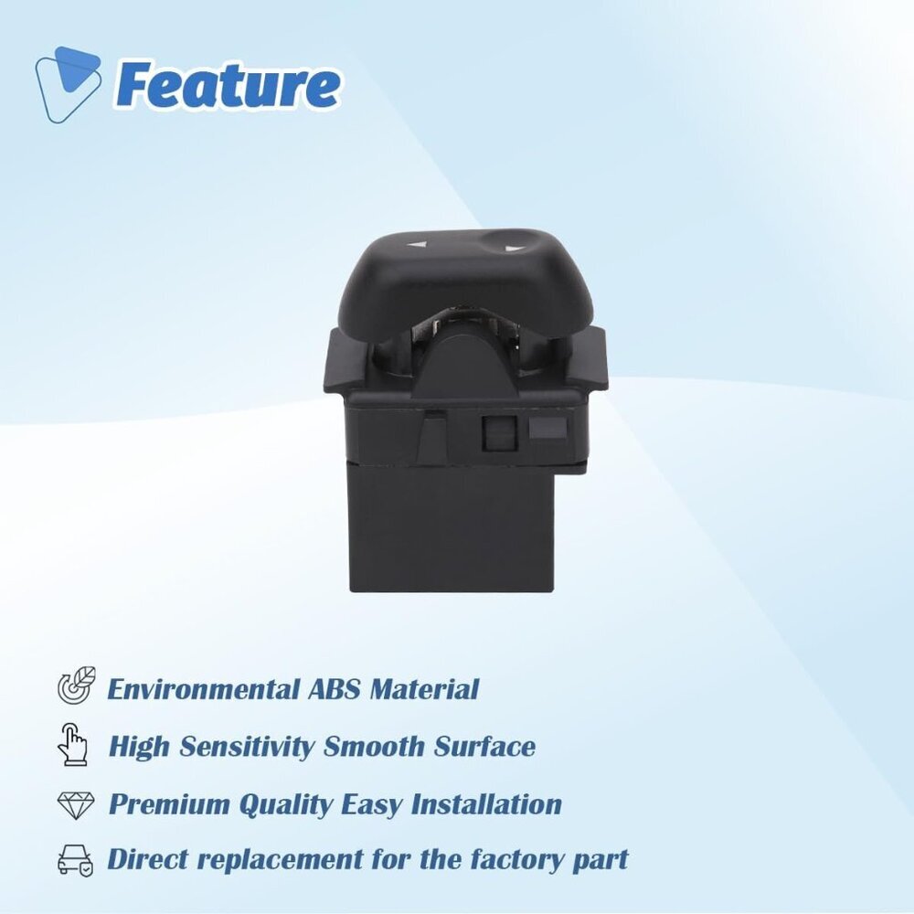Power Window Control Switch Button Front Rear Passenger Side Compatible with 200 - Picture 5 of 7